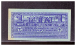 Dt-Reich (022697)  1 Reichspfennig, Behelfszahlungsmittel Für Die Deutsche Wehrmacht - Behelfszahlungsmittel - Dt. Wehrmacht