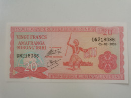 Burundi, 20 Francs 2005 - Burundi
