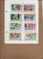HONGRIE -  SERIE JO SAPPORO  N° 2200 A 2207 NEUF LEGERE CHARNIERE -ANNEE 1971 - Unused Stamps
