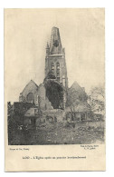 Loo   *  L'Eglise Après Un Premier Bombardement - Lo-Reninge