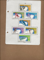 HONGRIE -  SERIE JO INNSBRUCK  N° 2472 A 2478 NEUF LEGERE CHARNIERE -ANNEE 1975 - Unused Stamps