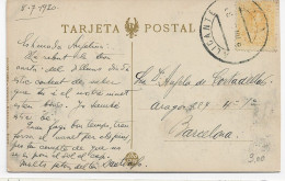 3772   Postal Alicante 1920, - Cartas & Documentos