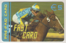 BELGIUM - Fast Card - Jockey (Red Callback Phone Numbers), Megaphone Telecom Prepaid Card 5 €, Mint - [2] Prepaid & Refill Cards