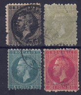 Rumänien 1879 - Fürst Karl I., Lot Aus Nr. 48 - 51, Gestempelt / Used - 1858-1880 Moldavia & Principality