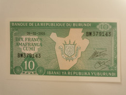 Burundi, 10 Francs 2005 - Burundi