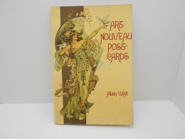 Livre "Art Nouveau Postcards "Alain Weill  128 Postcards Cartes Postales - Boeken Over Verzamelen