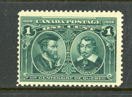 Canada MNH 1908 Cartier And Champlain - Unused Stamps