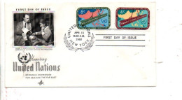 NATIONS UNIES FDC 1960 DEVELOPEMENT ASIE - FDC