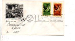 NATIONS UNIES FDC 1961 COURT INTERNATIONALE DE JUSTICE - FDC