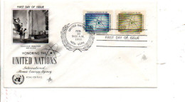 NATIONS UNIES FDC 1958 AGENCE INTERNATIONALE A L'ENERGIE ATOMIQUE - FDC