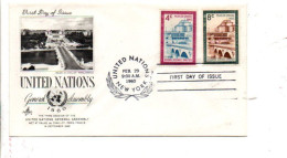 NATIONS UNIES FDC 1960 ASSEMBLEE GENERALE - FDC