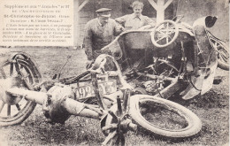 CP ORNE - ST CHRISTOPHE LE JAJOLET - AUTO BRISEE PAR UN TRAIN A UN PASSAGE A NIVEAU NON MUNI DE BARRIERE LE 15/09/1920 - Catastrophes