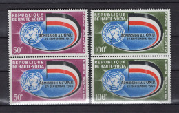 Upper Volta/Haute-Volta 1962 - 2n Anniversary Of Admission To U.N. - Airmail - Pair Of Stamps 2v - Complete Set - MNH** - Burkina Faso (1984-...)