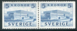 SWEDEN 1953 Definitive: Royal Palace 5 Kr. Booklet Pair MNH / **.  Michel 285 Dl-Dr - Neufs