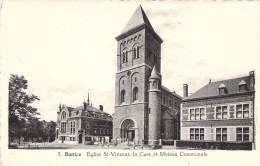 BELGIQUE - BATTICE - Eglise St Vincent La Cure Et Maison Communale - Carte Postale Ancienne - Autres & Non Classés