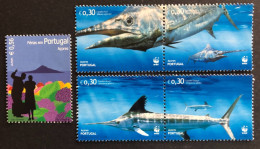 113D,Portugal, AZORES, Full Year 2004, **Mint, « Europa Cept », « Fishes », « WWF », 2004 - Nuevos