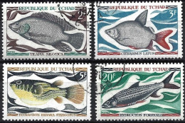 Chad 1969 - Mi 282/85 - YT 216/19 ( Fishes ) Complete Set - Tchad (1960-...)