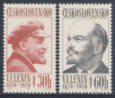 Tschechoslowakei Czechoslovakia 1970 Mi 1939 /0 YT 1783 /4 SG 1888 /9 ** 100. Geburtstag Wladimir Iljitsch Lenin (1870) - Lenin