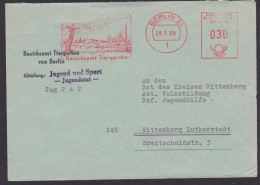 Berlin 21 Bezirksamt Tiergarten AFS 1968, Abb. Siegessäule Nach Der DDR Wittenberg - Franking Machines (EMA)