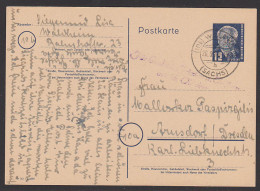 Waldheim (Sach) Mit Propagandast. "Für Einheit Frieden Und Aufbau Am 15. Oktober" DDR 12 Pf. GA  (Mi.Nr. P45/01)  - Postales - Usados