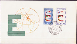 Europa CEPT 1957 Italie - Italy - Italien FDC2 Y&T N°744 à 745 - Michel N°992 à 993 - 1957