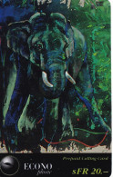 TARJETA DE SUIZA DE UN ELEFANTE (ELEPHANT) - Other & Unclassified