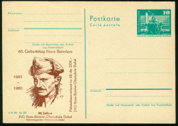 Ga Germany, DDR Postal Stationary 1973 MiNr P 79 Postcard | Advertising Print "85. Geburtstag Hans Beimlers" - Postkarten - Ungebraucht
