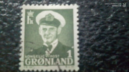GRÖNLAND--1950-       1ÖRE        KİNG FREDERİK            IX. USED - Used Stamps