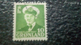 GRÖNLAND--1950-       10ÖRE        KİNG FREDERİK            IX. USED - Usados