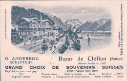 Veytaux VD, Publicité Bazar De Chillon, G. Anderegg Sculpteur, Tram Et Chemin De Fer (849) - Veytaux