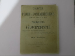 Carte Foret De Fontainebleau A L Usage Des Promeneurs - Gebirgslandschaften