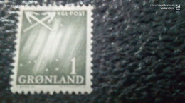 GRÖNLAND--1963       1ÖRE            . UNUSED - Usados