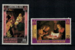 France - Nlles Hébrides - "Tableaux Noël" - Série Neuve 1* Franco-anglaise N° 406 à 407 De 1974 - Non Classés