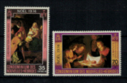 France - Nlles Hébrides - "Tableaux Noël" - Série Neuve 1* Anglo-française N° 404 à 405 De 1974 - Ohne Zuordnung