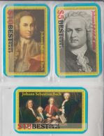 USA CLASSIC MUSIC COMPOSER JOHANN SEBASTIAN BACH SET OF 3 CARDS - Musique