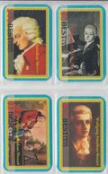 USA CLASSIC MUSIC COMPOSER WOLFGANG AMADEUS MOZART SET OF 4 CARDS - Musique