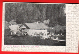 ZVC-32 RARE  Val De Ruz Pertuis Souvenir Course Aux Oeufs  Dos Simple Circulé Avec Cachets Vieux-Prés Et Cernier En 1902 - Cernier