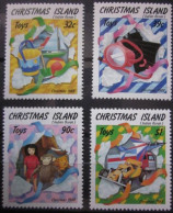 CHRISTMAS ISLAND 1988 ~ S.G. 259 - 262, ~ CHRISTMAS ~ TOYS AND GIFTS. ~  MNH #02918 - Christmas Island