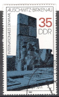 Germany Soviet Zone 1982 Single Stamp Issued For Auschwitz-Birkenau Monument In Fine Used - Gebraucht