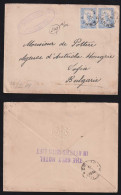 Greece 1904 Cover ATHENS To SOFIA Bulgaria Advertising The Only Hotel With Lift Elevator - Cartas & Documentos