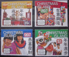 CHRISTMAS ISLAND 1989 ~ S.G. 263 - 266, ~ CHINESE NEW YEAR. ~  MNH #02919 - Christmas Island