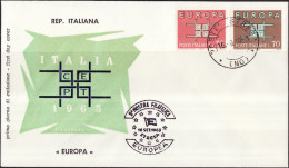 Europa CEPT 1963 Italie - Italy - Italien FDC2 Y&T N°895 à 896 - Michel N°1149 à 1150 - 1963