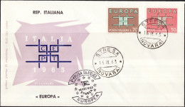 Europa CEPT 1963 Italie - Italy - Italien FDC7 Y&T N°895 à 896 - Michel N°1149 à 1150 - 1963