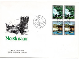 66390 - Norwegen - 1979 - Natur, 2 Paare A FDC OSLO - Natuur