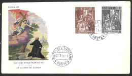 1956 VATICAN CITY, I WILL ROME GLORY OF THE MAJOREM, MULTIPLE STAMPS, FDC - Christianisme
