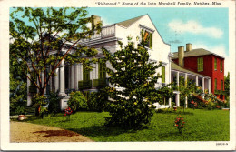 Mississippi Natchez "Richmond" Home Of The John Marshall Family 1946 Curteich - Altri & Non Classificati