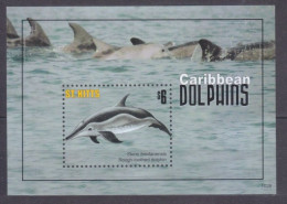 2011 St Kitts 1183/B106 Marine Fauna - Dolphins 5,00 € - Dauphins