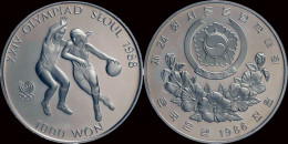 South Korea 1000 Won 1986- XXIV Olympiad Seoul 1988 Proof In Capsule - Korea, South