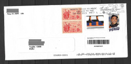 US Cover With Baseball Yogi Berra And Emilio Sanchez Stamps Sent To Peru - Brieven En Documenten