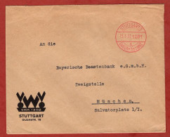 Vordruckumschlag VWV, Brief, Gebuehr Bezahlt 12 Rpf Stuttgart 1932 (18409) - Marcophilie - EMA (Empreintes Machines)